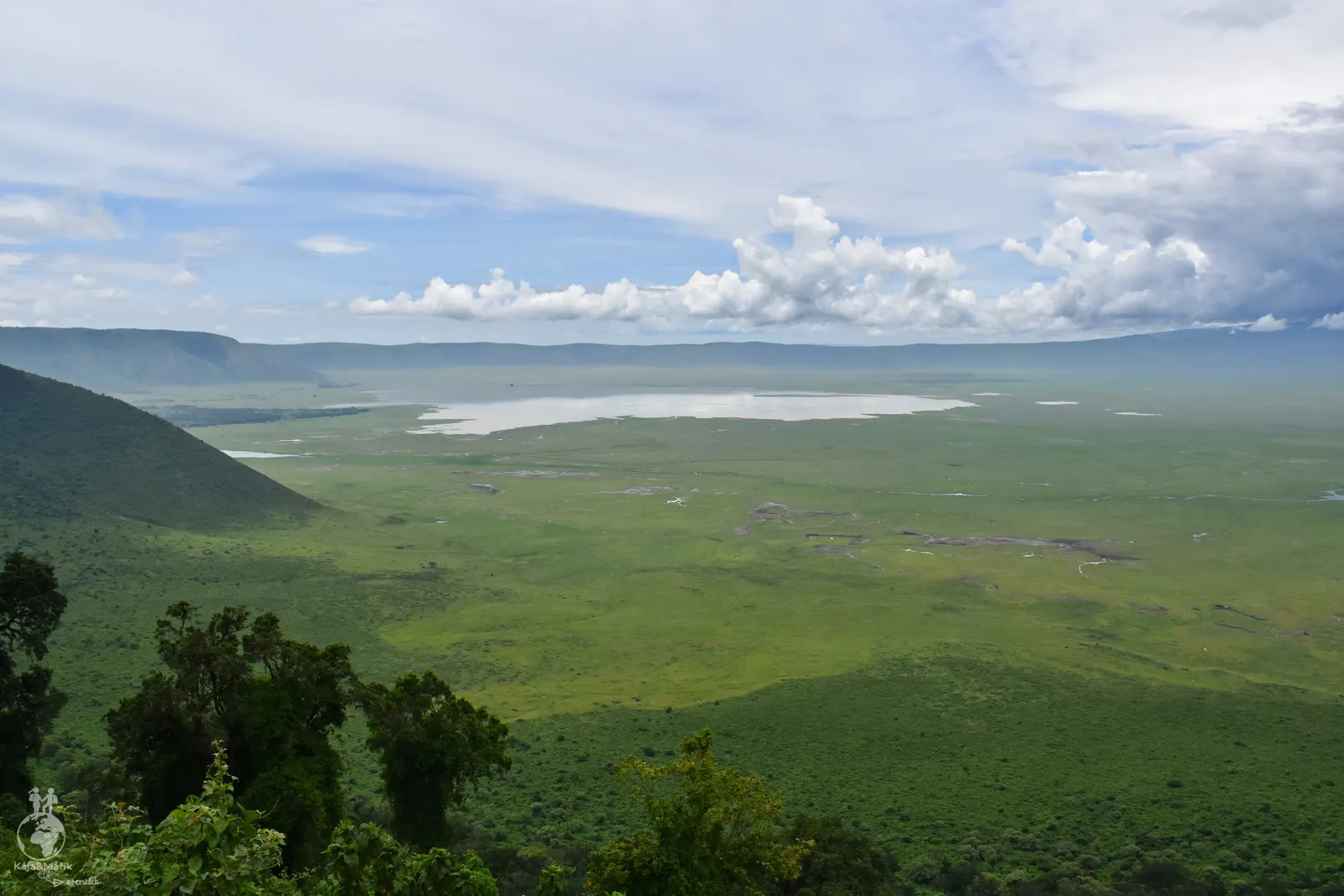 Vyhlídka na kráter Ngorongoro