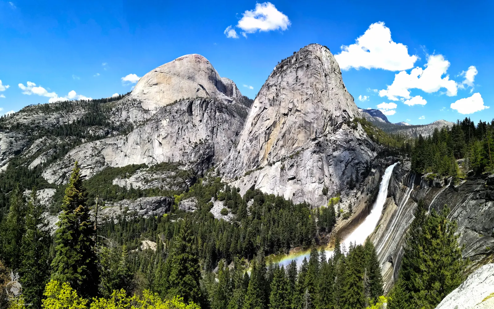 Výhled na Nevada Fall z John Muir Trail