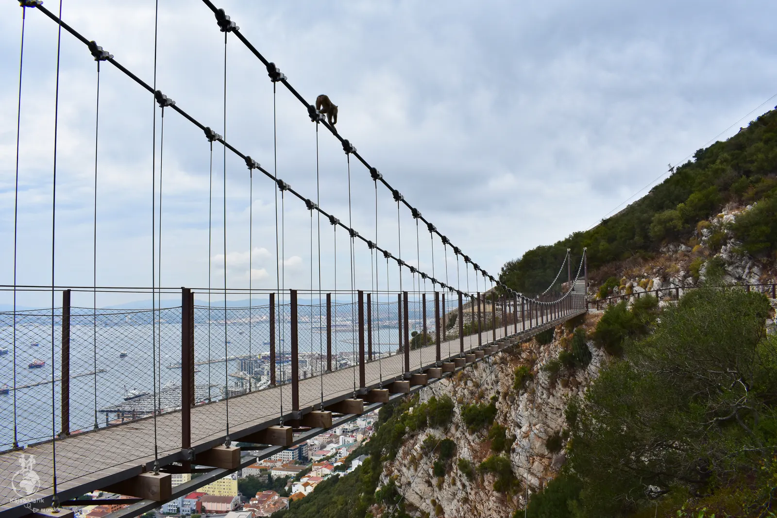 Visutý most na Rock of Gibraltar