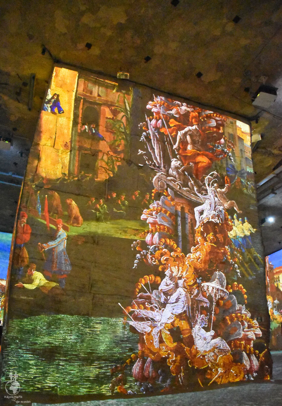 Umělecká výstava v Carrières de Lumières