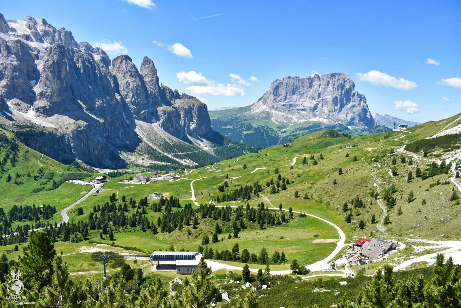 Výhled na Passo Gardena