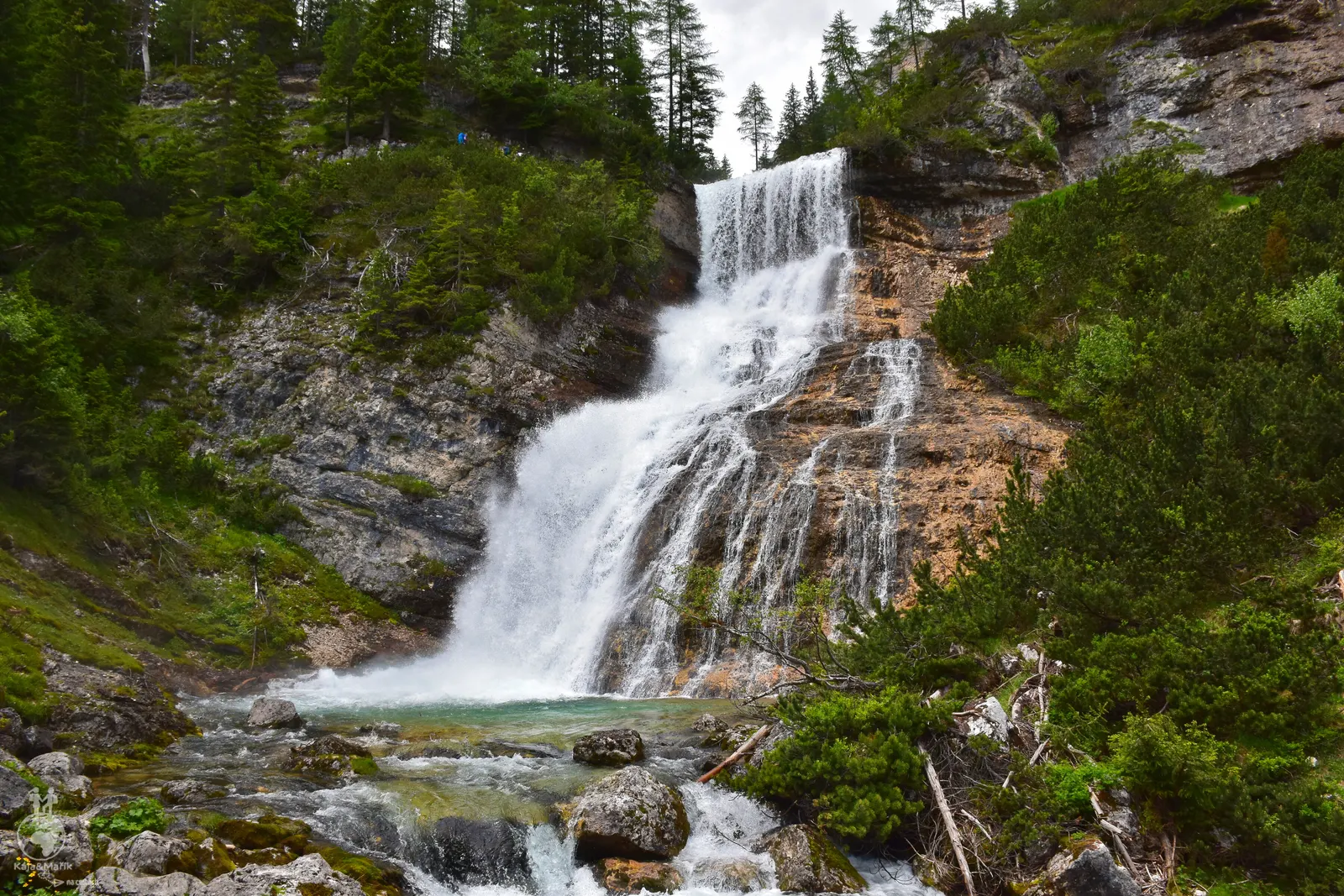 Vodopády Cascate Sbarco de Fanes